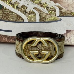 GUCCI GG Vintage Monogram Belt